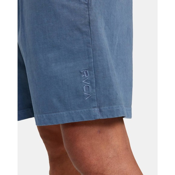 RVCA PTC Elastic Walk Shorts 18" Mens Small 100% Cotton AVYWS00163 Comfy Blue - Picture 8 of 8